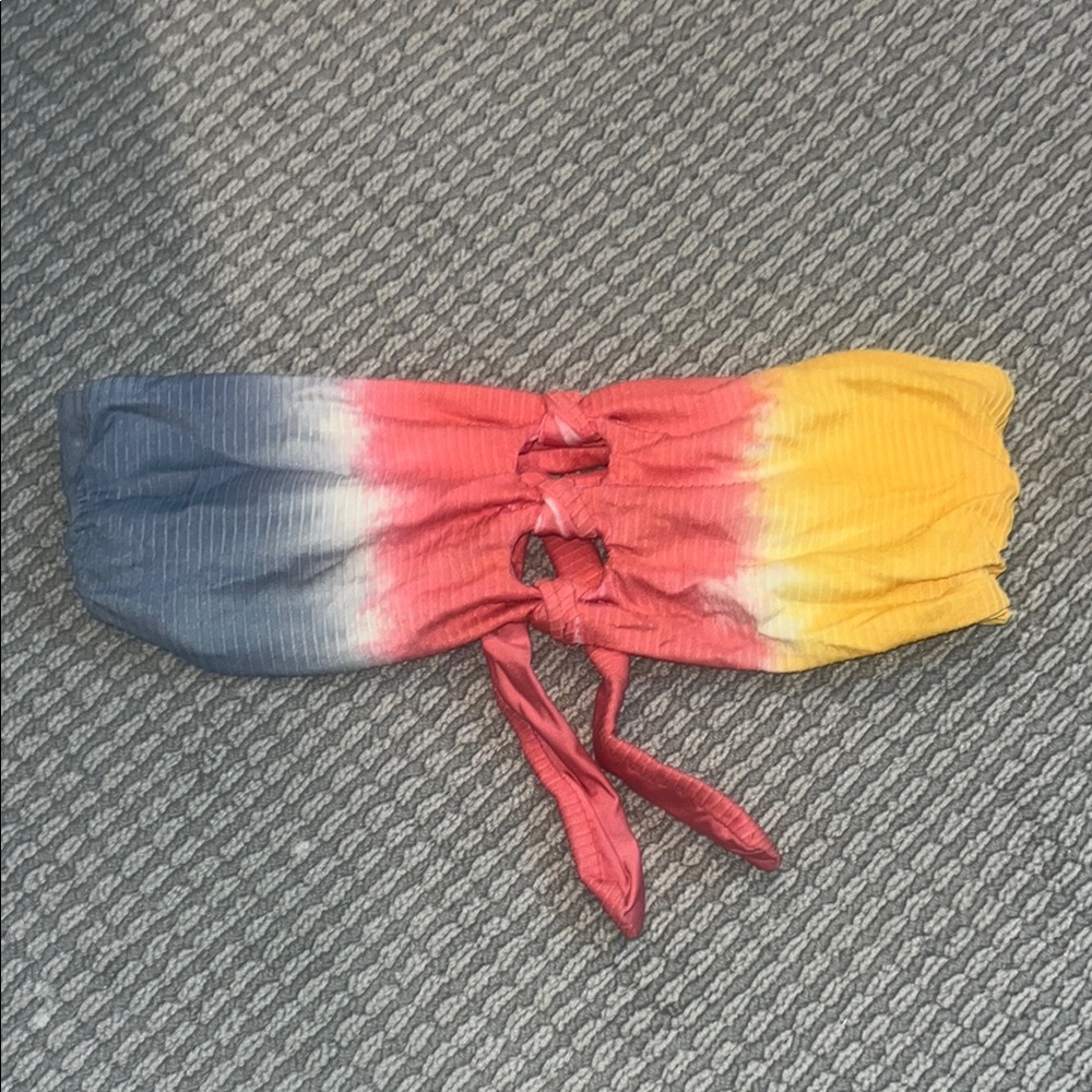 Multicolor Tie-Dye bikini top Soluna